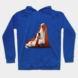 Muddy basset Hoodie